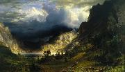 Storm in the Rocky Mountains, Mount Rosalie Bierstadt